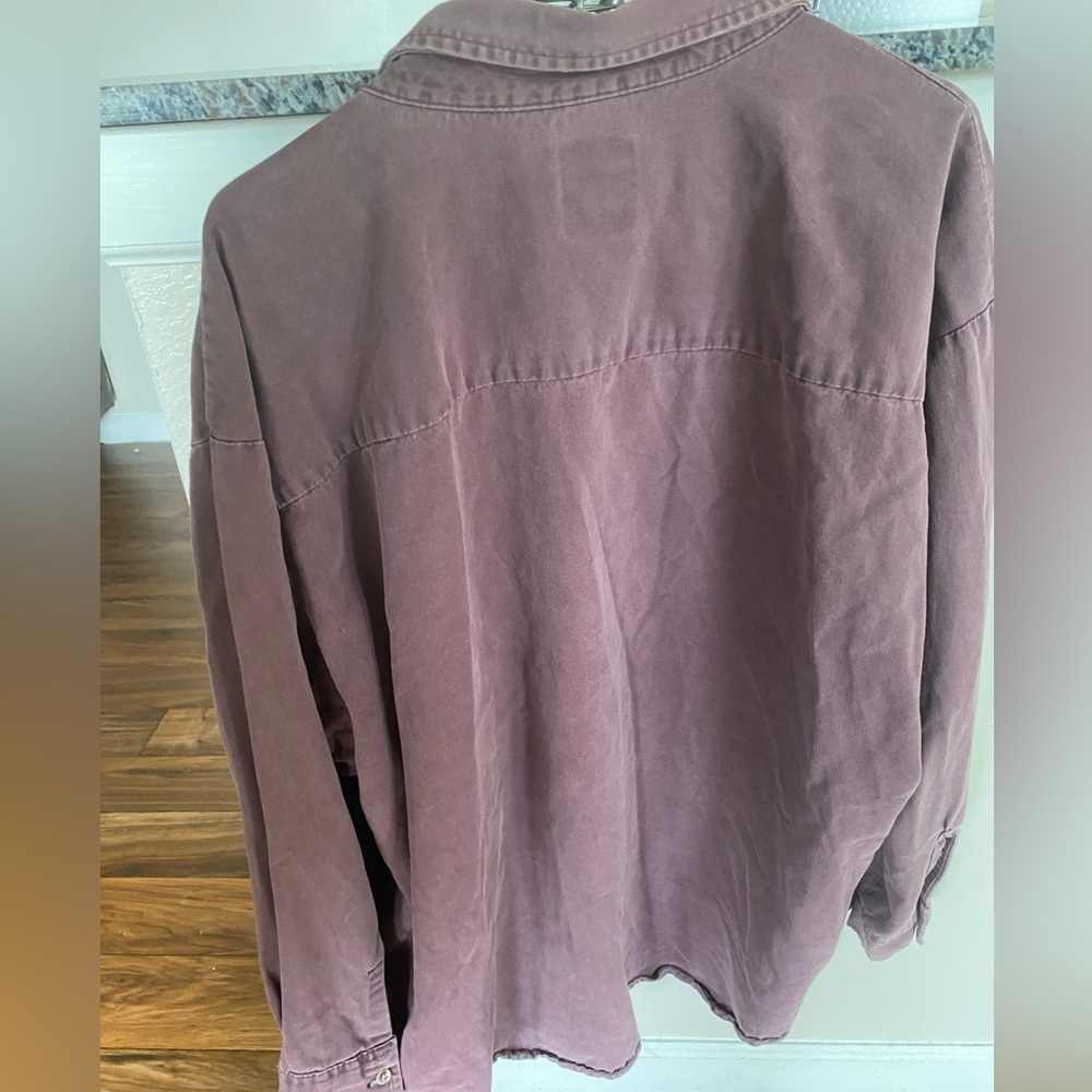 Vintage Marroon Button Up - Picture 2 of 4